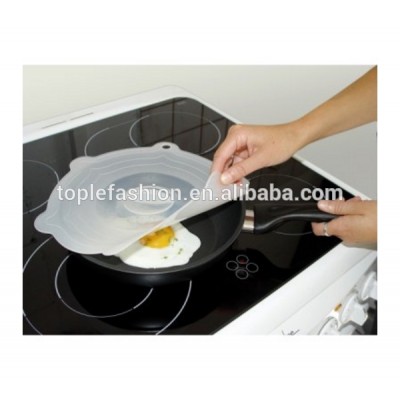 Durable Heat Resistant reusable silicone suction lids,Airtight Seal Silicone Lids