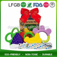 High quality silicone soft food grade teether for child ,for kids